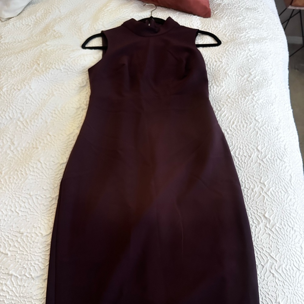 Express Strapless Dark Purple Dress